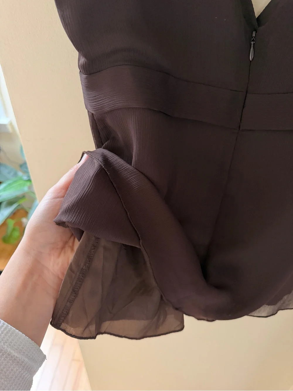 Vintage GAP Brown V-Neck Tie-Front Camisole - Picture 4 of 4